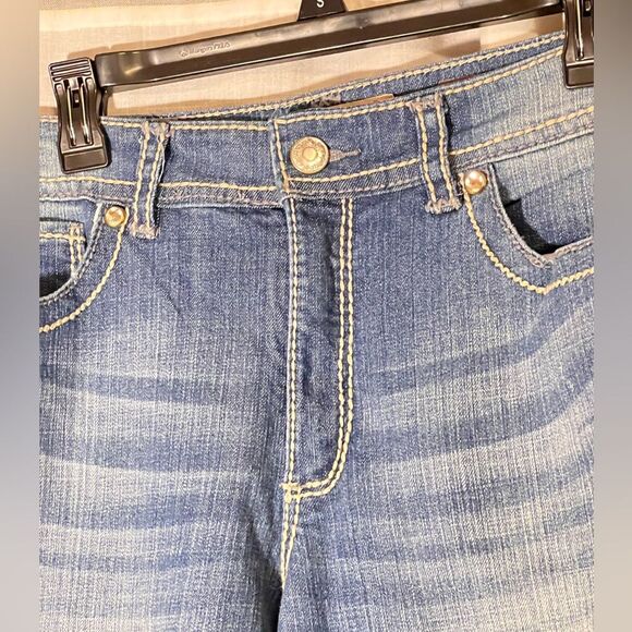 Nine West Vintage collection denim jeans embroidered back pockets size 14 - Picture 2 of 9